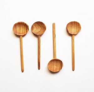 Cuillère de service en bois de qualité supérieure, ustensile de cuisine et de vaisselle élégant - Product Image 2