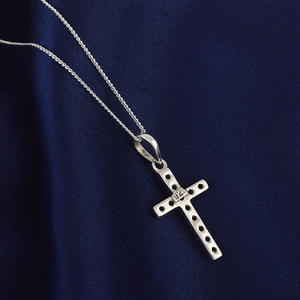 Cristal Quartz pierre précieuse pendentif croix en argent massif 925 bijoux de créateur incroyable pendentif en cristal Quartz naturel - Product Image 4