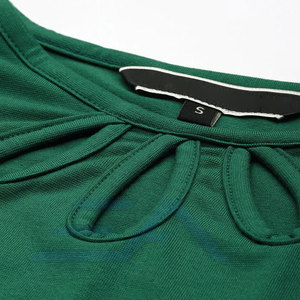 T-shirt court à manches courtes pour femme, col rond, uni, décontracté, été, écologique, respirant, séchage rapide, vente en gros, personnalisable - Product Image 6