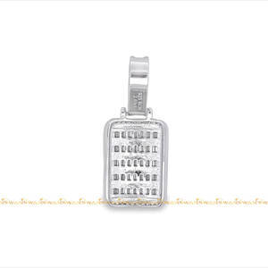 VVs Clarity Lab Grown Baguette Cut Sparkling Diamonds 925 Sterling Silver Custom Unisex Pendant Iced Hip Hop Style para fiestas - Product Image 5