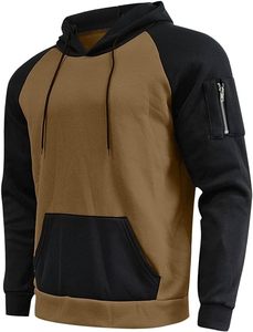 Ensemble de survêtement en molleton uni pour homme, 2 pièces, hiver, décontracté, sweat-shirt à manches longues, jogging, impression numérique - Product Image 4