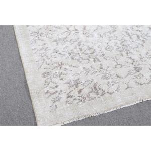 พรมตุรกี, พรมตกแต่งขนาด 3.1x6.8 ฟุต, พรมลายปะติดสีขาว - Product Image 4