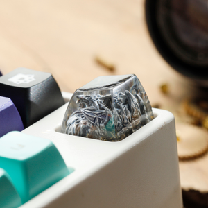 Keycaps Mystiques Anime, Keycaps Artisanaux Personnalisés, Keycaps Anime Mignons, Keycaps Verts, Ensemble de Keycaps, Keycaps en Résine - Product Image 2