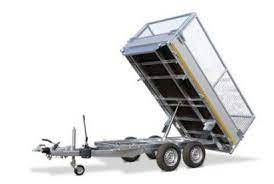 Haute qualité Original Double essieu plate-forme en acier semi-remorque LED lumières voiture camion utilitaire Transport 1001-2000kg charge utile - Product Image 3