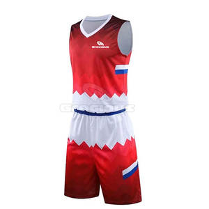 Uniforme de basket-ball en polyester 100% personnalisé de haute qualité nouveau design respirant ensembles grande taille - Product Image 2