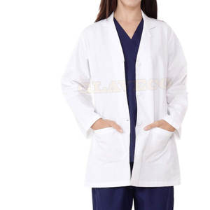 Vente en gros de blouse de laboratoire en coton Uniformes unisexes imprimés sur mesure de nouvelle conception pour usage hospitalier Numéro de modèle OEM de haute qualité - Product Image 5
