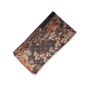 Ropa clásica de algodón con estampado Digital indonesio para mujer, hiyab de color café, bufanda de manga corta, abrigo diario de primavera - Product Image 5