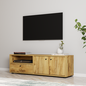 Meuble TV contemporain de style européen, design fonctionnel moderne, bois MDF, meubles de salon, ajoutant de l'élégance - Product Image 2