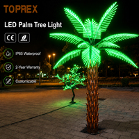TOPREX DECOR Kommerzielle Outdoor Künstliche Kokospalmen-Beleuchtung Wasserdichte Große LED-Motive für Landschaftsgestaltung und Freizeitparks