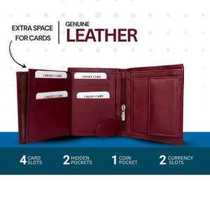 Tarjetero y Monedero de Piel de Cabra Genuina Ecológica con Estampado, Tamaño Estándar, de SHEELA ENTERPRISES - Product Image 2