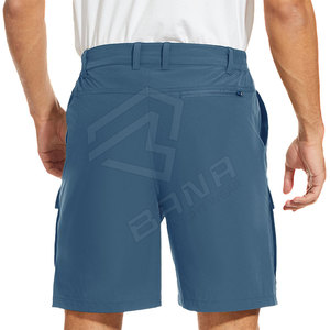 กางเกงขาสั้นคาร์โก้ผ้าลูกฟูกผู้ชายสไตล์สตรีทแวร์ลำลองสำหรับฤดูร้อน ดีไซน์หลายกระเป๋า ลายเรียบ ระบายอากาศได้ดี กันน้ำ - Product Image 2