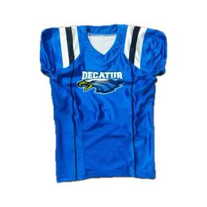 เสื้อกีฬาผ้าโพลีเอสเตอร์สำหรับ100% เสื้อเจอร์ซี่สไตล์อเมริกัน2025ซับลิเมชันผ้าโพลีเอสเตอร์สำหรับใส่เป็นทีมออกแบบได้ตามที่ต้องการ - Product Image 5