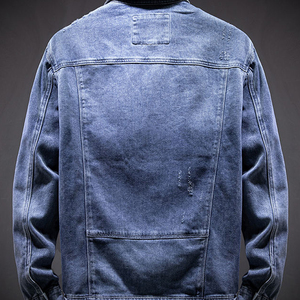 Custom Logo Oem <b>Jacket</b> Casual Streetwear Riding Coats <b>Denim</b> Jeans <b>Jackets</b> High Quality <b>Denim</b> <b>Jacket</b> for Men - Product Image 4