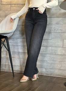 Jeans de Mezclilla para Mujer, de Alta Calidad, Cómodos, Tejido Transpirable, Cintura Media, Estilo Casual, Disponibles al por Mayor - Product Image 2