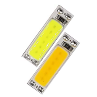 Puce LED COB 25x7mm 1W, source lumineuse miniature, ampoule LED 3V 3.7V, blanc chaud et blanc froid 3000K 6000K pour lampe de travail, signalisation, éclairage DIY