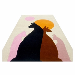 Tapis en laine touffeté à la main moderne de haute qualité de qualité supérieure nouveaux tapis et ensembles en laine 100% personnalisables Design moderne touffeté à la main - Product Image 4