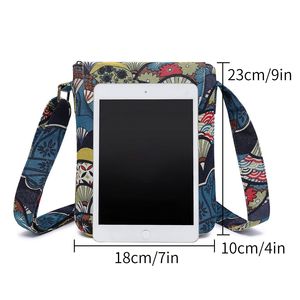 Flap Foldable <strong>Ethnic</strong> Bohemian Vintage Floral Print Women's Canvas Crossbody <strong>Bags</strong> - Product Image 2