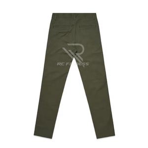 Pantalon cargo décontracté pour homme de haute qualité, coupe classique, couleur personnalisée, multi-poches, respirant, 100% coton canvas, logo personnalisé - Product Image 4