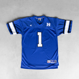 Maillot de football américain rétro en maille personnalisé en gros, respirant, entièrement imprimé par sublimation, surdimensionné, taille courte, grande taille - Product Image 1