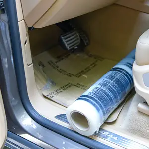 自動車フロアマット接着剤一時保護プラスチックフィルム