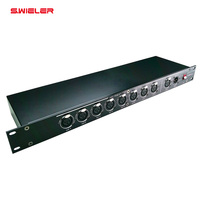 Distribuidor de Audio XLR de 8 Salidas para Conciertos, DJ y Espectáculos en Vivo, 220v, Divisor DMX, Protocolo RDM512, Amplificador de Señal RDM-DMX de 8 Canales