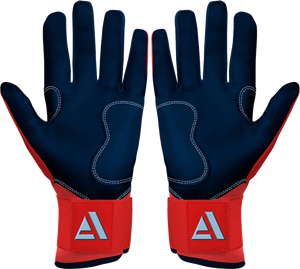 ถุงมือตีเบสบอลแบบมีแผ่นรอง ป้องกันการถูกตี ถุงมือตีเบสบอล ซอฟต์บอล สำหรับผู้เล่น จับถนัดมือ บริการ OEM ถุงมือตีเบสบอล Adiha Impex - Product Image 2