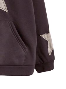 Sweat à capuche en peluche à motif d'étoiles de haute qualité avec fermeture à cordon OEM Sweats à capuche personnalisés pour les femmes - Product Image 4