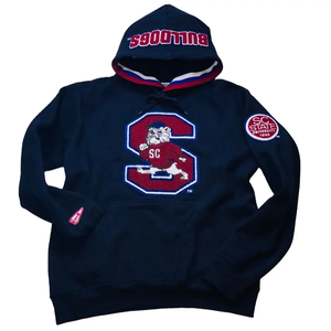 black with <b>orange</b> embroidery Color University logo Wear Sororities Pull overs <b>Hoodies</b> - Product Image 1