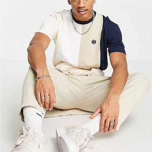 Camiseta de hombro caído de gran tamaño de alta calidad para hombres Logotipo personalizado impreso en camiseta en blanco de peso pesado - Product Image 2