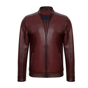 Low Price <b>Men</b> Leather <b>Jacket</b> Plus Size Casual Wear Fashion Genuine Leather <b>Jacket</b> Made in Pakistan For Online Sale - Product Image 4
