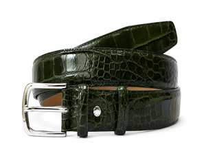 Nouvelle ceinture en cuir de luxe à boucle ardillon en alliage, motif vague dorée, en peau de vache, de haute qualité et très vendue - Product Image 3