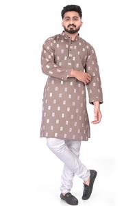 Nouveaux hommes Vintage coton fête et événements culturels ethnique Kurta pyjama Combo taille personnalisée en gros approvisionnement en vrac Inde - Product Image 6