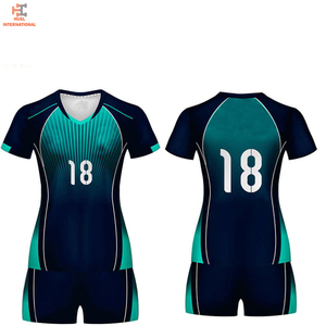 Uniforme de voleibol de Material de poliéster de mejor diseño 2024, Impresión de logotipo personalizado, conjuntos de verano ligeros de alta calidad - Product Image 5