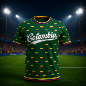 Camiseta de Fútbol Unisex de Colombia para la Copa Mundial 2023 con Diseño de Bandera, Regalo para el Día del Partido, Conjunto de Camiseta para Aficionados a la Copa Mundial - Product Image 3