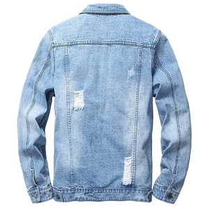 Superb Quality Plus Size Casual Slim Custom Made Denim <b>Jacket</b> Comfortable Turn Collar Winter <b>Jacket</b>-4XL New Condition - Product Image 2