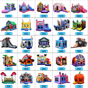 บ้านลมเป่าลมเกรดเชิงพาณิชย์พร้อมสไลเดอร์สำหรับสระว่ายน้ำ - Product Image 4