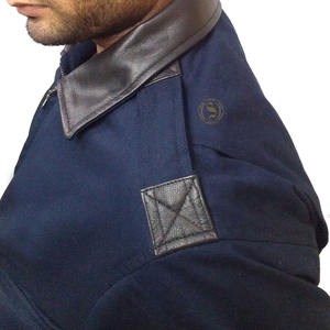 Veste délavée en cuir garnie de vêtements en coton 100% personnalisée OEM pour hommes - Product Image 1