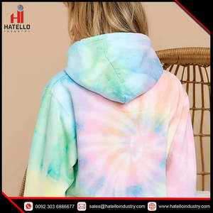 Sweat-shirt à capuche léger pour femme Tie Dye personnalisable dans les tailles S à XXL - Product Image 3