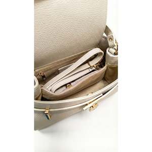 Borsa a Spalla Strutturata da Donna in Vera Pelle Dollaro, Fatta a Mano in Italia, Art. 26044 - Product Image 3