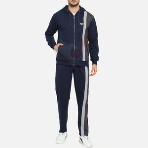 Venta al por mayor CLOTHING EMPIRE Conjuntos de sudadera de invierno para hombre, chándales personalizados de corte regular con estampado luminoso y cierre con cordón, listos para usar con forro polar - Product Image 1
