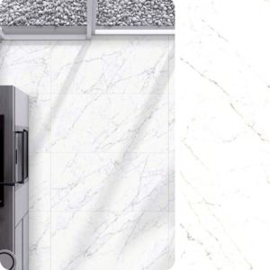 Azulejo de Porcelana Tallado de Alta Gama 600x1200, Decoración de Pared para Vestíbulo de Hotel de Lujo, Decoración de Paredes Interiores Corporativas Premium - Product Image 1