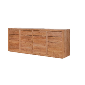 Buffet de style minimaliste moderne avec 4 portes + 4 tiroirs en bois pour la décoration de la salle à manger - Product Image 3