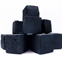 Briquettes de charbon de bois de coco de haute qualité Premium Cocobriqa BRQ06 100% naturelles en coque de noix de coco Sans odeur de fumée Combustion longue durée Haute chaleur