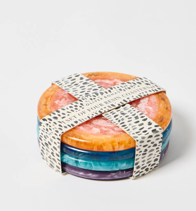 Posavasos de resina para el hogar, restaurante, posavasos de resina epoxi, decoración de mesa de comedor, posavasos de mesa de Navidad, diseño redondeado - Product Image 1