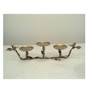 Antique Brass Finished Candle Holder <b>Stand</b> <b>Bird</b> Design For Home Living Room Party Christmas Lighting Decoration Use - Product Image 5