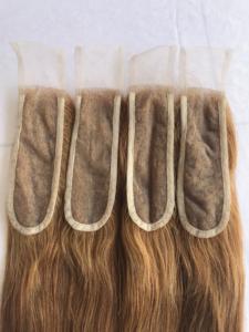 2X6 #2สีปิดตรงหนังกำพร้ากัมพูชาชิดเรมี่บริสุทธิ์มนุษย์ขายส่งอินเดียวัดผมมนุษย์ Remy ดิบชาวเปรู - Product Image 5