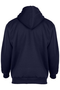 Sweat-shirt à capuche zippé pour homme, 5 % polyester, 95 % coton, 320 GSM, trois couches, couleur marine - Product Image 3
