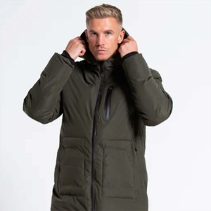 Chaqueta larga de alta calidad para hombre con forro aislante y tela duradera para el calor del invierno - Product Image 3
