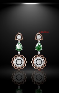 Romántico estilo coreano boda noche joyería regalo conjunto Acero inoxidable 14K chapado en oro flor diseño moda collar pendiente conjunto - Product Image 3