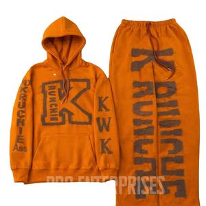 PRO ENTERPRISES Sudadera con Capucha para Hombre, 100% Algodón, Felpa de 430g, Lavado Ácido, Estilo Casual, Estampado Desgastado, Transpirable, Invierno, Sin Costuras - Product Image 1